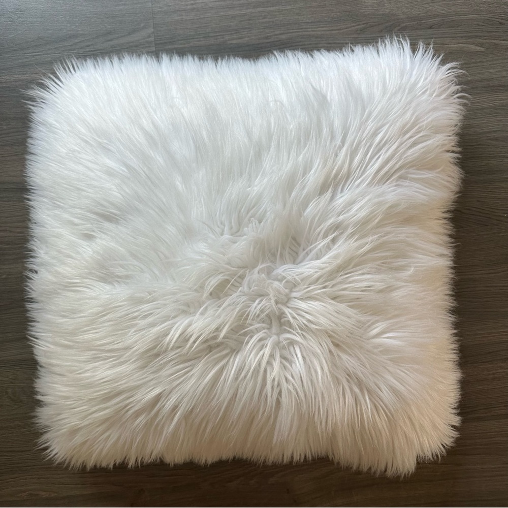 large fluffy throw pillow